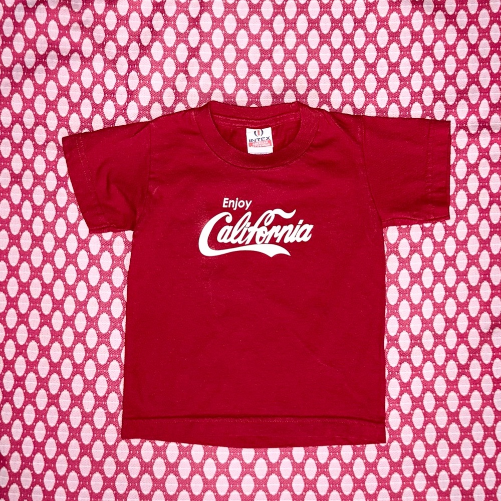 Vintage Kids Red “Enjoy California” Sz XS Tee!